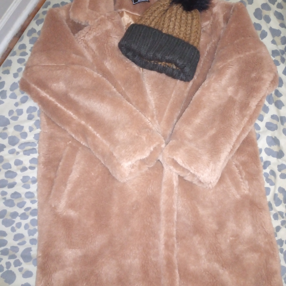 Teddy Coat with Hat (Free)